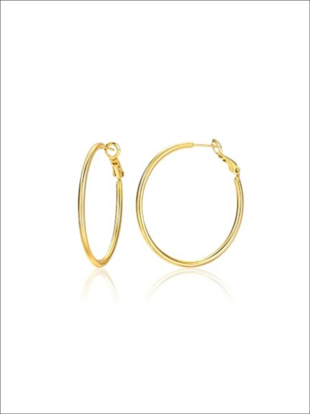 14K Gold Filled Hoop Earrings Hypoallergenic Lightweight Secure